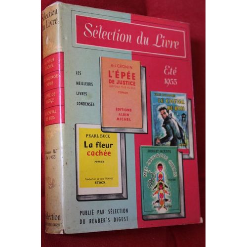 La Fleur Cache Par Buck - Mes Sauvages Chris Par Jackson - L' pe De Justice Par Cronin - Le Cheval De Bois Par Williams   de Les Meilleurs Livres Condenss 
