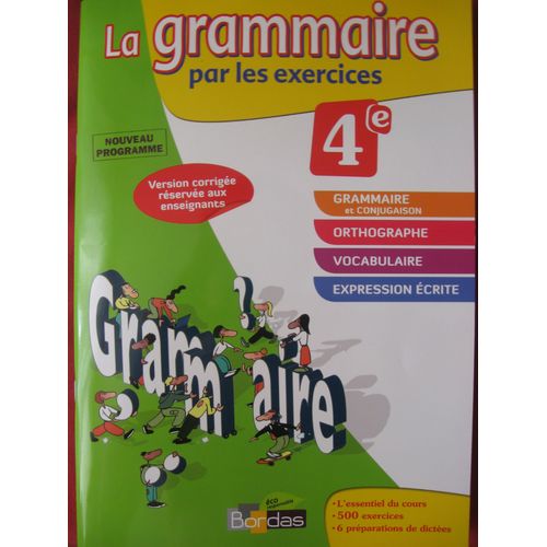 La Grammaire Per Les Exercices 4e   de jo lle paul  Format Cartonn 