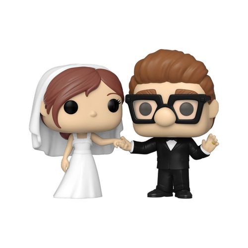 L-Haut Pack 2 Pop! Vinyl Figurines Ellie & Carl Wedding 9 Cm