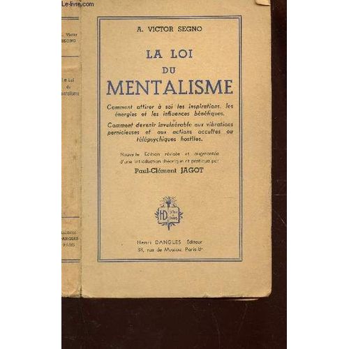 La Loi Du Mentalisme -   de SEGNO A. VICTOR  Format Broch 
