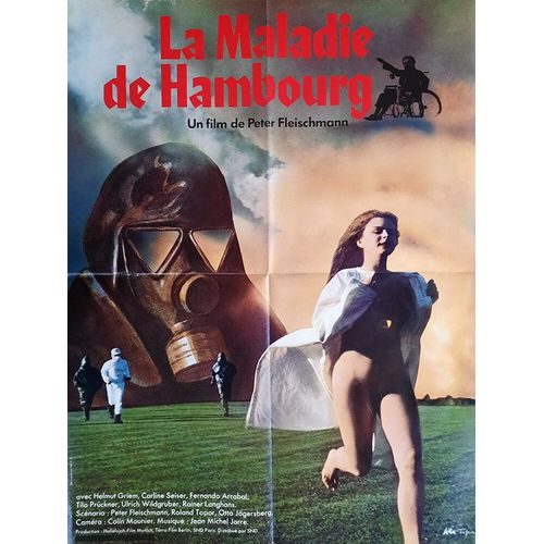 La Maladie De Hambourg (Die Hamburger Krankheit) - Vritable Affiche De Cinma Plie - Format 60x80 Cm - De Peter Fleischmann Avec Helmut Griem, Fernando Arrabal, Carline Seiser - 1979