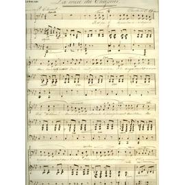 La Mere Du Chasseur Partition Manuscrite Pour Piano Et Chant