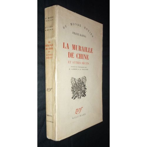 La Muraille De Chine Et Autres Recits. de Franz Kafka