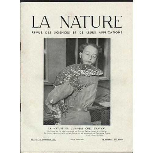 La Nature N3271 Induction Embryonnaire  L'induction Pathogne   de Revue 