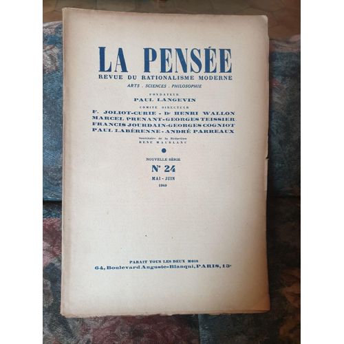 La Pense 24 Joliot Curie... Wallon....
