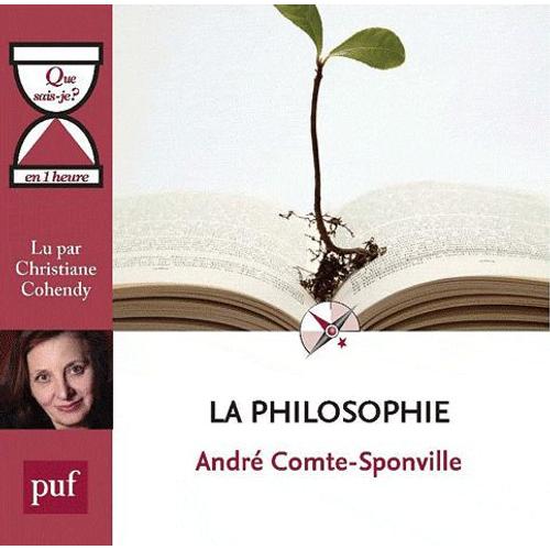 La Philosophie En Une Heure - (1cd Audio)   de Andr Comte-Sponville  Format Poche 