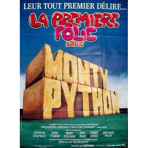 La Premire Folie Des Monty Python (And Now For Something Completely Different) - Vritable Affiche De Cinma Plie - Format 40x60 Cm - De & Avec Terry Gilliam, Ian Mcnaughton Avec Michael Palin- 1971