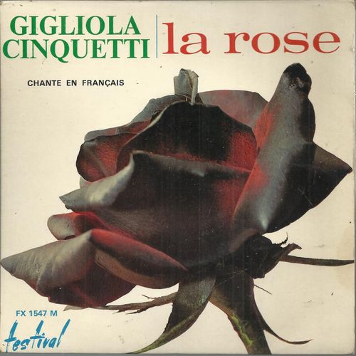 La Rose (Panzeri, Pilat, Pace, Ch. Level) 3'00 - Tout Le Monde Est Parti (Mogol, Livraghi, J.Y. Gran) 3'10 / Une Histoire D'amour 2'55 - Le Matin Ou Je Serai Partie 2'50 - Cinquetti Gigliola