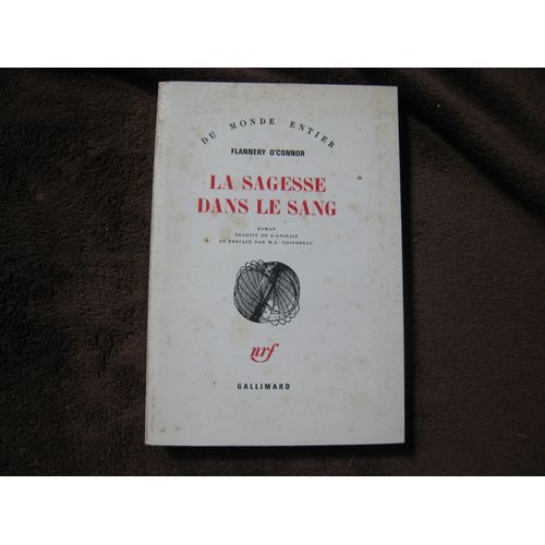 La Sagesse Dans Le Sang   de Flannery O'Connor  Format Broch 