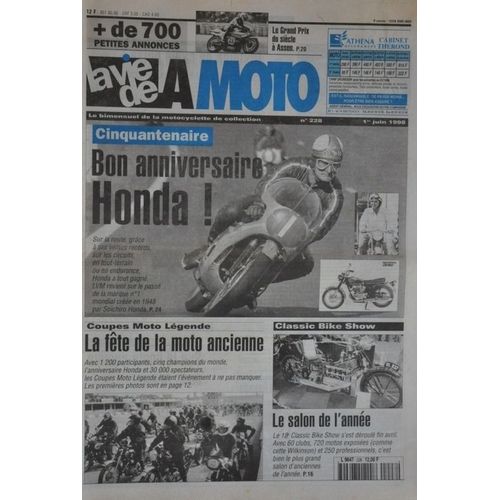 La Vie De La Moto  N 228 : Cinquantenaire Honda - Coupes Moto Legende - Classic Bike Show