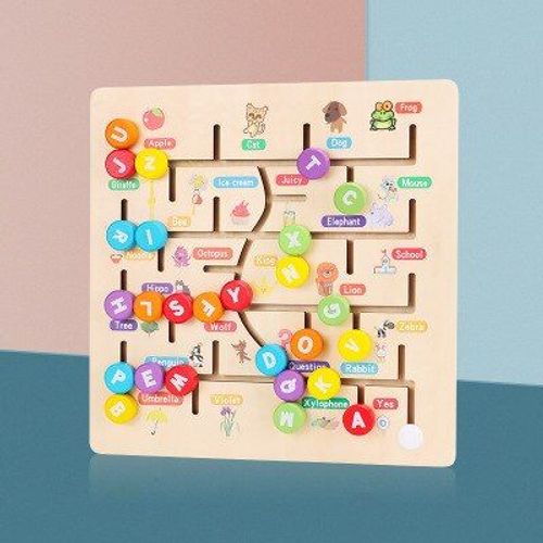 Labyrinthe De Lettres Numriques En Bois Pour Enfants, Jouet ducatif Pour Bbs, Coordination Il-Main, Jeu D'exercices Pratiques Pour Les Capacits, Nouveaut 2020