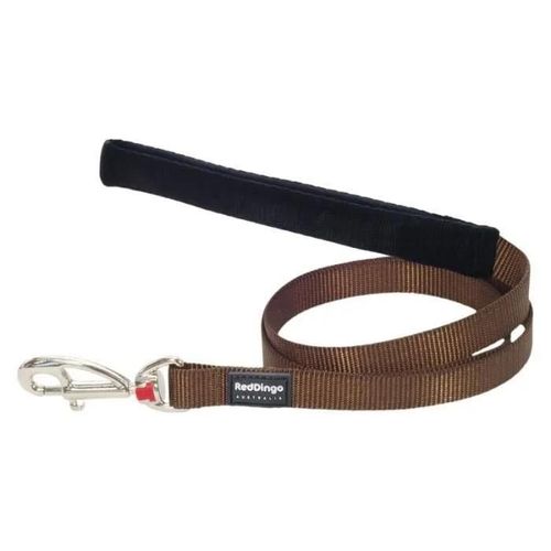 Laisse Pour Chien - Red Dingo - Marron Unique - Poigne Rembourre - Multi-Positions - Longueur Ajustable
