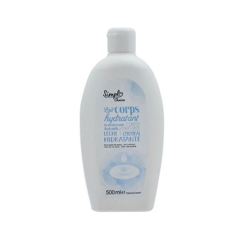 Lait Corporel Hydratant - Flacon De 500 Ml - Simpl - Enrichi En Huile D'Amande Douce Et Au Driv De Vitamine E - Pour Le Corps - Fabriqu En France - 500ml