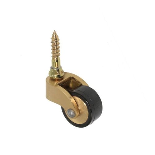 Laiton Massif Roulettes De Meubles,Roues Pivotantes En Caoutchouc De Style Ancien,Diamtre De Roue 25mm,Avec Tige Filete, Convient Aux Pieds De Piano,Canaps,Tables (Laiton)?