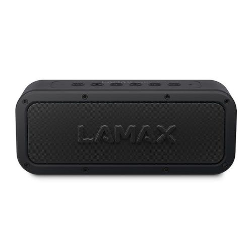 Lamax LMXSM1B Haut-parleur portable Haut-parleur st?r?o portable (15?h, Fonctionnement sur piles), Enceinte Bluetooth, Noir
