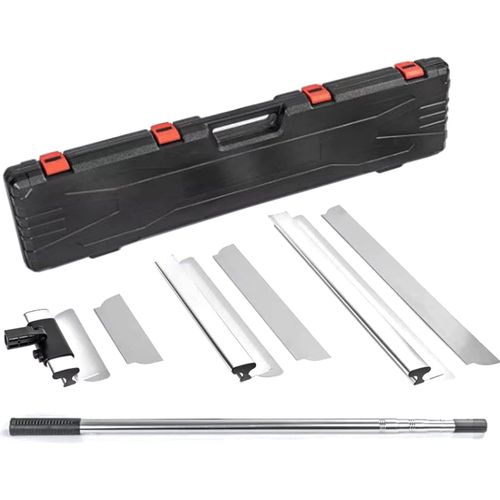 Lame  Lisser En Acier Inoxydable Avec Poigne D'Extension,Kit Lame  Lisser Pour Plaquiste Skimming Blades Set Spatule Enduit Couteaux  Pltre Enduire Couteaux  Mastic(30 Cm,55 Cm,80 Cm)