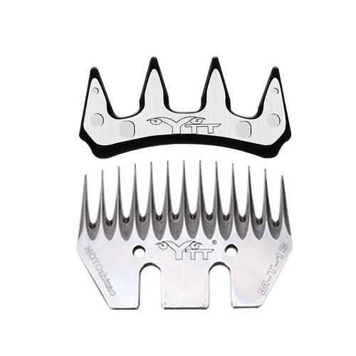 Lame de cisaille droite 13 dents et peigne de rechange pour tondeuse lectrique  laine et chvres  Ciseaux  laine  Ciseaux  poils d'animaux (13 dents droites)