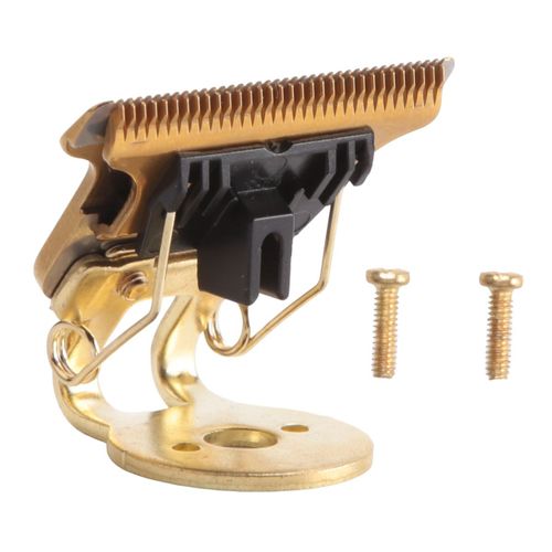 Lame de Tondeuse  Cheveux en Forme T avec Support T9 TTe Remplacement Rechange Or
