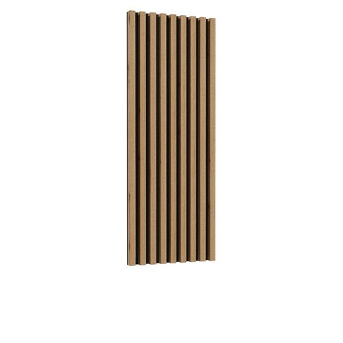 Lamelles Murales Verticales Aspect Chne Sur Support Fond Noir Mat Collection Clara