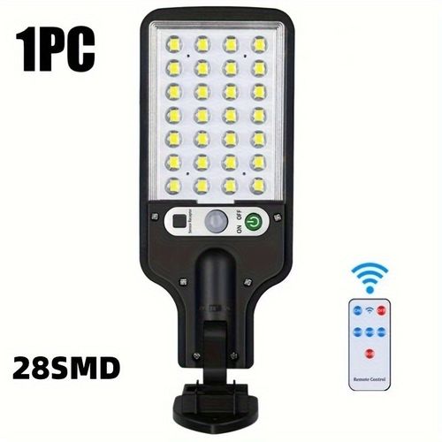 Lampadaire  Capteur 28smd/108cob,3 Modes D'clairage,Extrieur,tanche,Scurit,Lampes Solaires Pour Jardin,Chemin- 28 Smd-C628