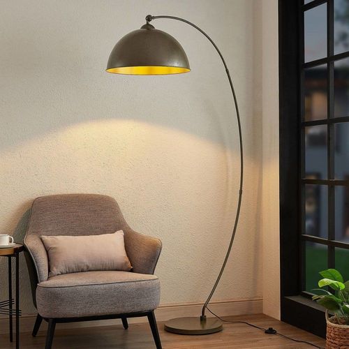 Lampadaire En Mtal Gris