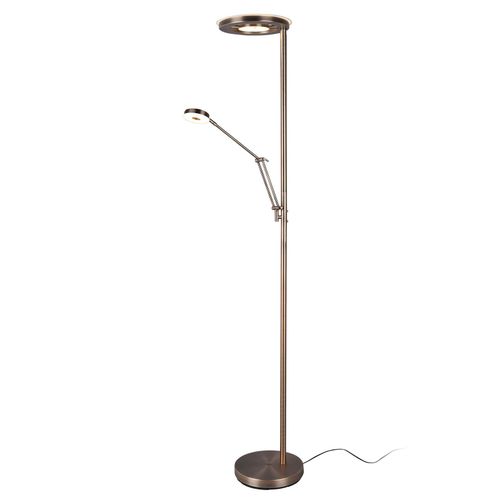 Lampadaire Indir. Led Barrie Liseuse Laiton Ancien