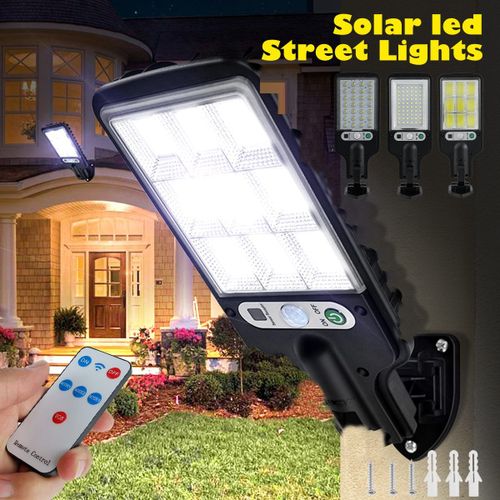 Lampadaire Solaire Led 2,5 W Avec Batterie 1200 Mah, tanchit Ip65, Tlcommande, 3 Modes, Panneau Solaire Rglable