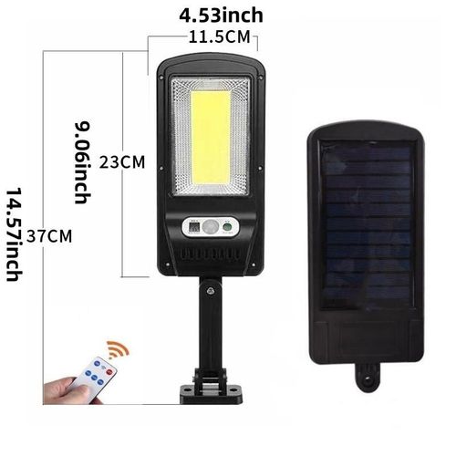 Lampadaire Solaire Super Lumineux De 7000 Lumens,Lumire De Scurit Extrieure,De Jardin,De Chemin,Cob,tanche- 100cob-1-C7
