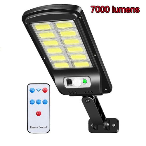 Lampadaire Solaire Super Lumineux De 7000 Lumens,Lumire De Scurit Extrieure,De Jardin,De Chemin,Cob,tanche- 120cob-12-E