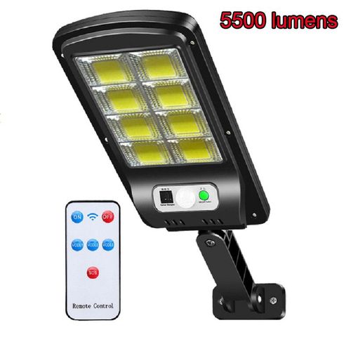 Lampadaire Solaire Super Lumineux De 7000 Lumens,Lumire De Scurit Extrieure,De Jardin,De Chemin,Cob,tanche- 160cob-8-F5