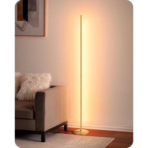 Lampadaire Sur Pied Salon Led  Intensit Variable En Continu, Lumire Blanc Chaud 3000k, Lampadaire D'Angle Avec Interrupteur  Pied, Lampe D'Ambiance Moderne Pour Chambre, Salon, Dor.[G120]