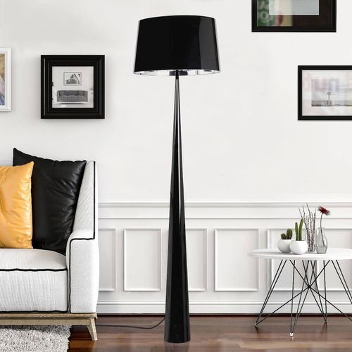 Lampadaire Totem Ls  La Finition Chrome, Noir