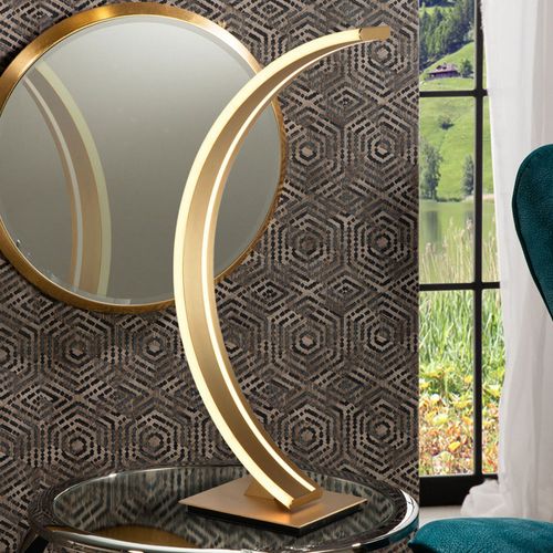 Lampe  Poser Arque Led Arcus  La Finition Dore