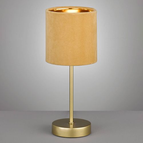 Lampe  Poser Aura Socle Dor Abat-Jour Jaune/Dor