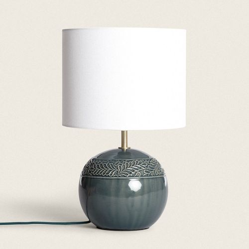 Lampe  Poser Cramique Murger Vert Bleut