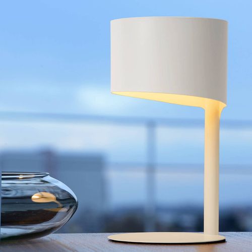 Lampe  Poser Knulle En Mtal, Blanche