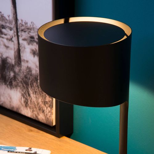 Lampe  Poser Knulle En Mtal, Noire