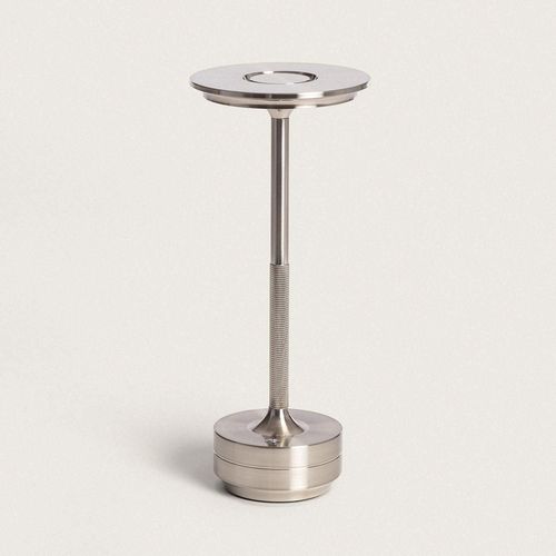 Lampe  Poser Led 3w Portable Avec Batterie Rechargeable Usb Astrid Argent