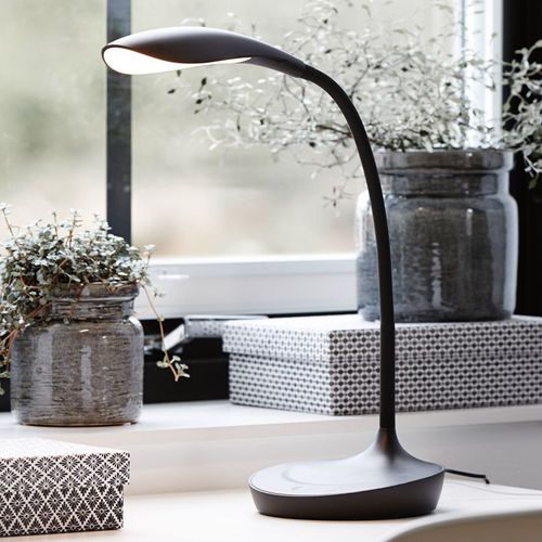 Lampe  Poser Led Swan, Noir