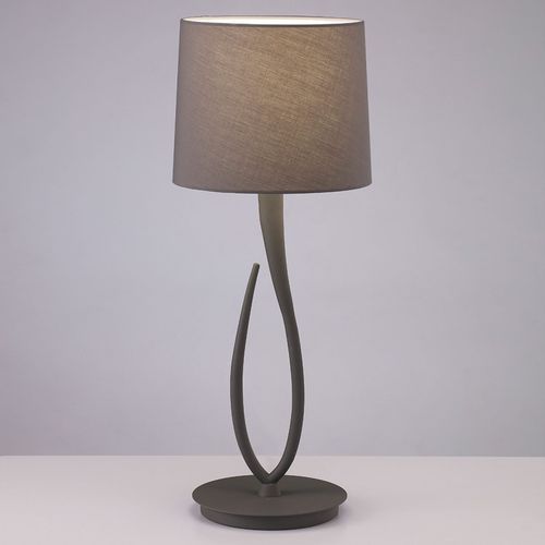 Lampe  Poser Lua Avec Abat-Jour En Textile, 25 Cm