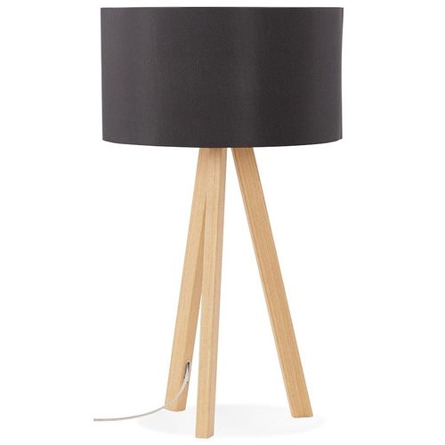 Lampe  Poser Trepied 'spring Mini' Avec Abat-Jour Noir Style Scandinave