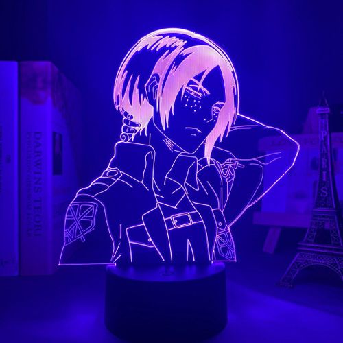 Lampe Acrylique En 3d Motif Ymir Attaque Sur Les Titans, Luminaire Dcoratif D'intrieur, Idal Comme Cadeau Pour Un Enfant