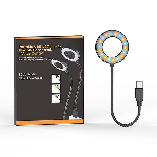 Lampe De Bureau Led  Pince, Lampe De Table Flexible  Col De Cygne, Lampe De Bureau  Intensit Variable, Commande Tactile (Noir)