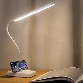 Lampe de bureau LED rechargeable par USB sans fil, batterie 1500 mAh,  gradation tactile 3 modes de couleur, lampe de lecture portable, bureau  pour enfants alimenté par batterie, chambre à coucher, lits 