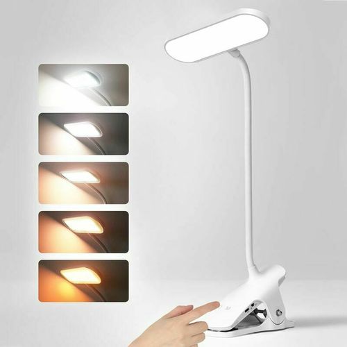 Lampe De Bureau Led Sans Fil Lampe De Chevet Tactile 5 Couleurs 5 Intensit Rglables Lampe Led Cou Flexible 350 Lampe De Lecture Lampe Liseuse Pour Lit Blanc Classe nergtique A+++
