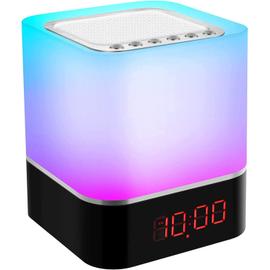 Universal - Haut-parleur Bluetooth avec phare de lit léger réveil dimmable  tactile lumière de nuit RGB changement de couleur LED haut-parleur  Bluetooth portable émotion lampe de table légère cadeau fille enfant  adolescent, (