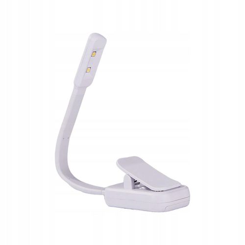 Lampe De Lecture 0,5 W, Pince  Livre, Lampe De Lecture, Portable, Blanche