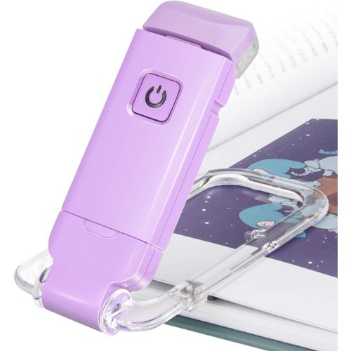 Lampe De Lecture  Pince  Led,Lampe De Livre Pour Livres Au Lit,Lampe De Lecture Rechargeable Usb,Lampe De Livre  2 Rglages De Luminosit Pour La Protection Des Yeux,Lumire Led,Lavande