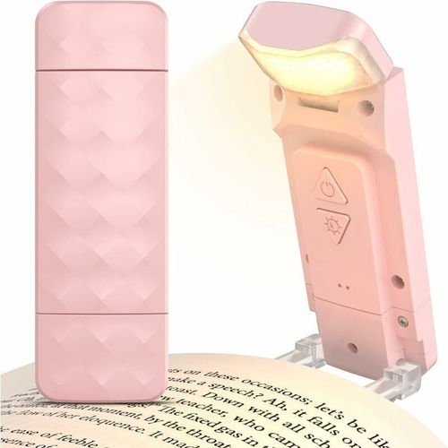 Lampe De Lecture, Liseuse Lampe Lecture Pour Lire Au Lit Lampe Livre Lecture Rechargeable 3 Couleurs Protection Des Yeux & 5 Reglages De Luminosite, Cadeau Pour Liseusurs Enfants Goodnice