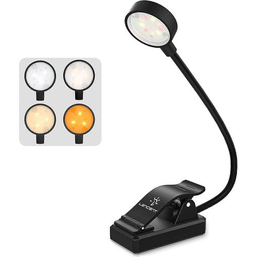 Lampe De Lecture Rechargeable  9 Led, 12 Niveaux De Luminosit, Clip Pour Livres, Liseuses, Kindle, Lecture Au Lit, 2338